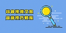 抖音视频文案运营技巧教程：注册-养号-发作品-涨粉方法（10节视频课）